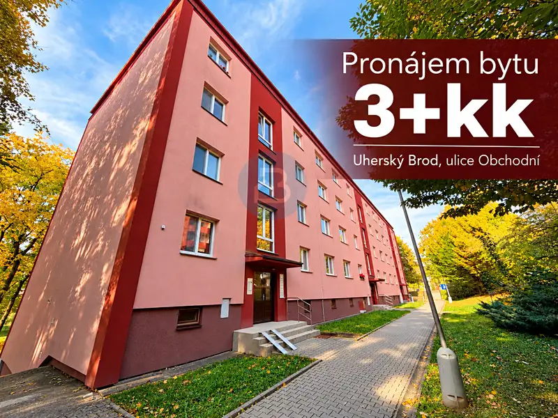 Pronájem bytu 3+kk, 58 m², Uherské Hradiště, Uherský Brod